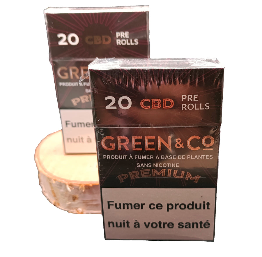 CIGARETTES PRE-ROLLS "GREEN & CO" PREMIUM