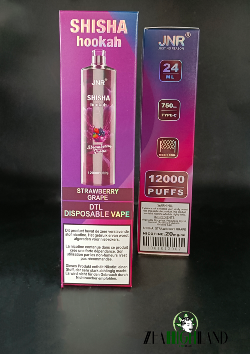 PUFF 12 000 SHISHA - STRAWBERRY GRAPE